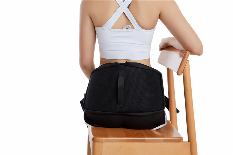 Almohadilla para cinturón de apoyo para la parte inferior de la postura sentada, enderezadora de espalda, Corrector lumbar (5)