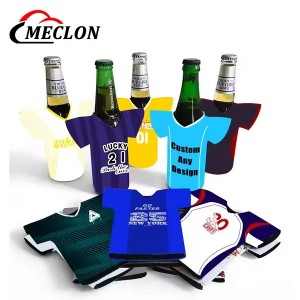 Custom T-Shirt Shape Beer Bottle Cooler Neoprene Bottle Sleeve