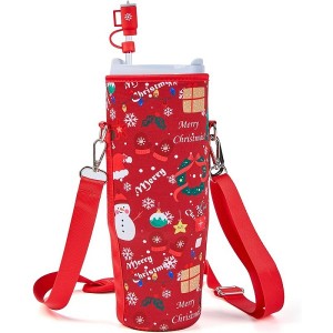 Custom 40oz for Cup Cooler Bag with Shoulder Strap Durable Neoprene Insulated Tumbler Cup Sleeve