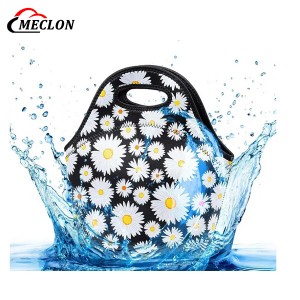 Neoprene Lunch Bag for Women Insulated Lunch Tote Bags Washable Lunch Container Box for Work Picnic Lightweight Meal Prep Bags