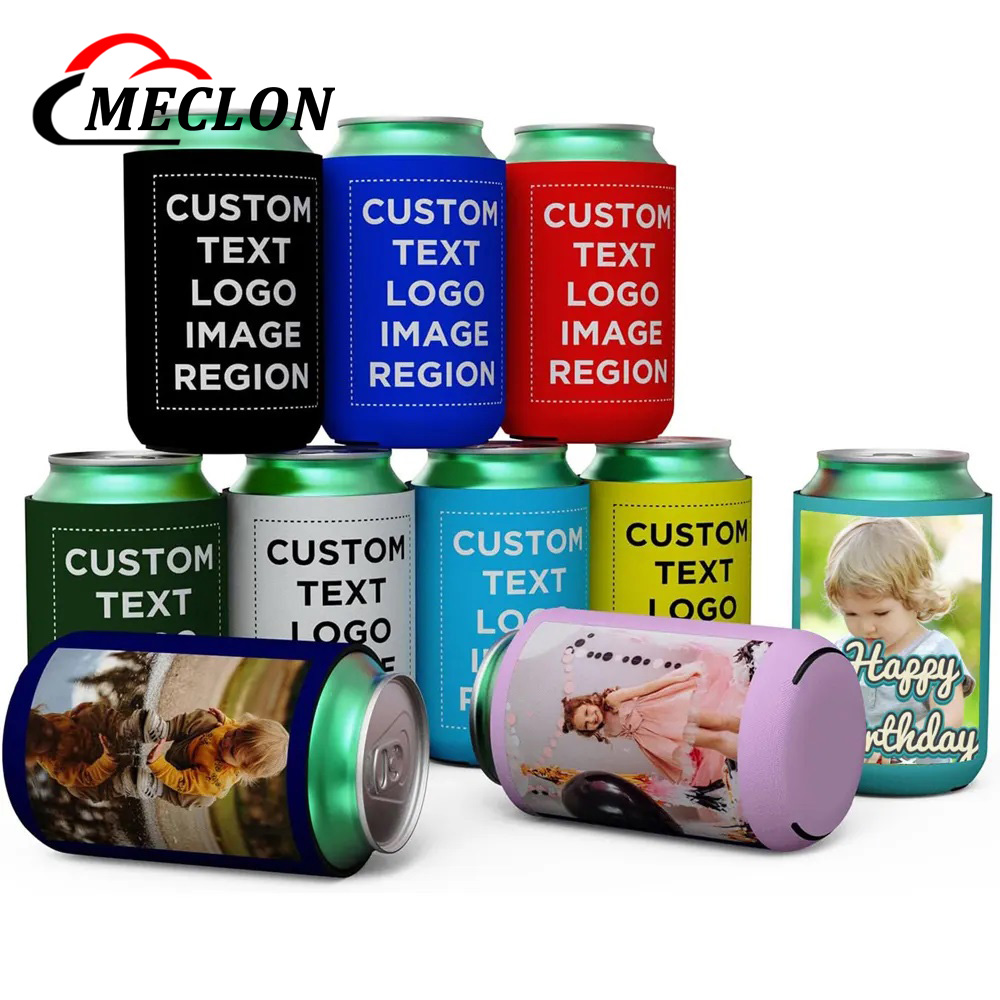Insulated Neoprene 12oz Beer Cooler Personalized Drink Bottle Can Cooler Holder Sleeve Custom Logo