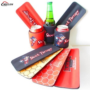 Custom Sublimation 5mm Blank Neoprene Slap Wrap Beer Can Cooler Slap Can Sleeves