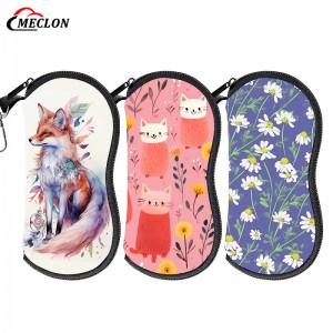 Custom Logo Sunglass Organizer Case Soft Case Neoprene Sunglasses Protective Case