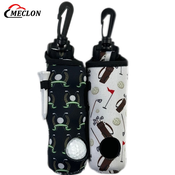 Customized Durable Neoprene Golf Ball Carrying Bag with Portable Pouch