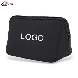 Custom Travel Waterproof Neoprene Cosmetic Pouch Bag Cute Girls’ Portable Zipper Makeup Bag