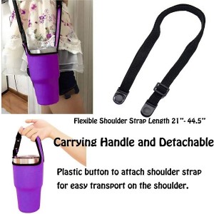 Custom Neoprene Insulated 30oz Snap-On Cup Sleeve Portable Slanted Coffee Cup Sleeve