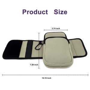 Custom Logo Printing Magnetic Gym Bag Magnetic Water Bottle Holder Sleeve Pouch