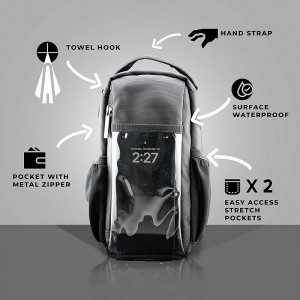 Wholesale Black Magnetic Gym Bag Custom Water Bottle Bag for Hiking