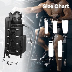Magnetic Sports Water Bottle Bag Insulated Cup Cover Gym Portable Crossbody Handle Water Bottle Bag