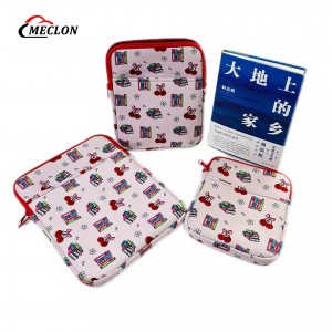 Sublimation Custom Stationary Pouch Neoprene Protective Book Sleeve with Zipper