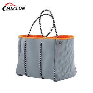 Neoprene Multipurpose Beach Bag Tote with Inner Zipper Pocket for Large Beach Gym Travel Bag Water-Resistant Durable