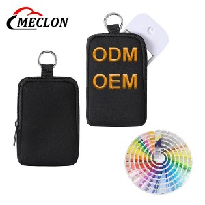 Hot Sale Fashion Custom Logo Small Size Neoprene Toiletry Cosmetic Pouch Makeup Bags