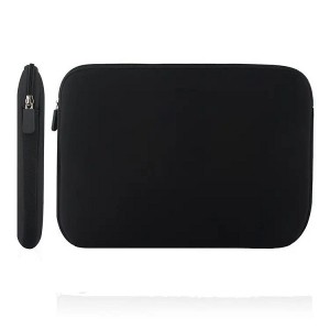 Wholesale Customizable Fashionable Black Neoprene Laptop Sleeve Bag with Zipper – Ideal for Daily Use and Travel