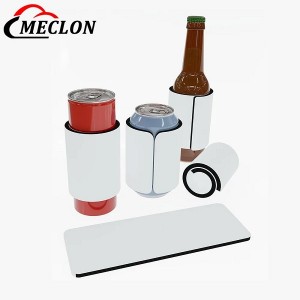 White Blank Slap Wrap Neoprene Can Cooler Sleeves