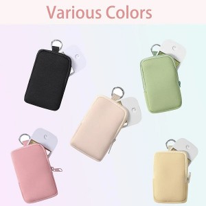 Hot Sale Fashion Custom Logo Small Size Neoprene Toiletry Cosmetic Pouch Makeup Bags