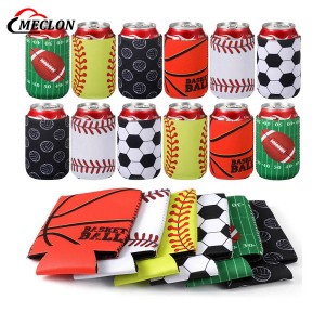 330ml Beer Can Sleeves Neoprene Can Cooler Sleeves Football Can Cover Insulated Beverages Soda Bottles Summer Party