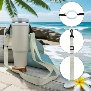 Manufacturer Wholesales Stanley Water Bottle Shoulder Straps, Polyester Silicone Portable Hand-held 20-40oz Water Cups