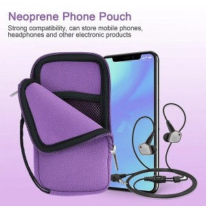 Custom Waterproof Neoprene Phone Pouch Universal Mobile Phone Bag Sleeve Neoprene Phone Carrying Case