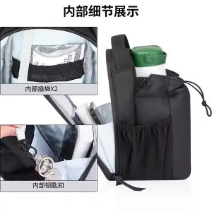 Wholesale Neoprene High-Capacity Water Bottle Sling Bag Waterproof Fitness Black Magnetic Gym Bag Custom