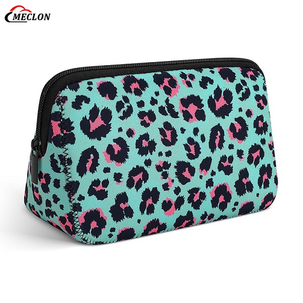 Custom Large Neoprene Cosmetic Bag Durable Zipp...