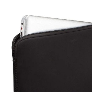 Wholesale Customizable Fashionable Black Neoprene Laptop Sleeve Bag with Zipper – Ideal for Daily Use and Travel