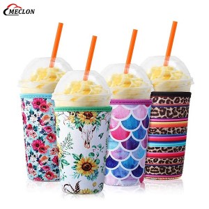 OEM Custom 22oz Cup Coozies Neoprene Insulated Reusable Coffee Cup Cooler