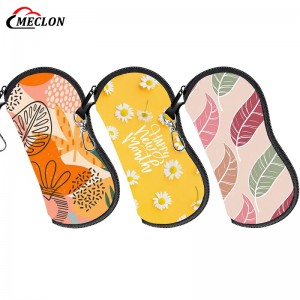 Custom Eye Glasses Storage Pouches Neoprene Sunglasses Pouch