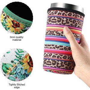 Reusable Neoprene Insulator Sleeve for Iced Coffee Cups Coolies Sleeves
