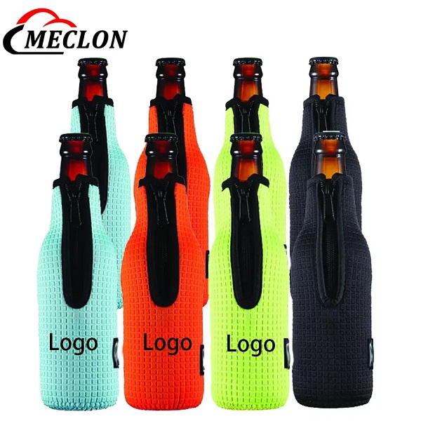 Texture Beer Sleeve Non-slip Neoprene Beer Bottle Cover Holder for 12oz Standard Can Soda Beer Sleeves Featured Image