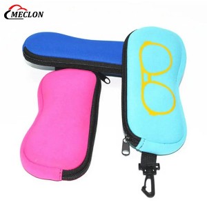 Custom Neoprene Sunglass Zipper Case Sunglasses Sleeve Bag