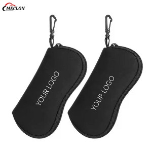 Neoprene Sunglasses Case Protective Eyeglasses Bag Soft Zipper Glasses Pouch
