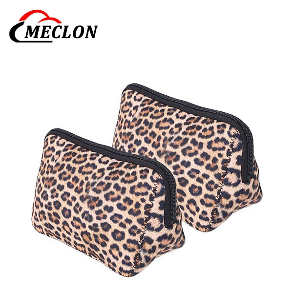 Neoprene Cosmetic Bag with Durable Zipper Closu...
