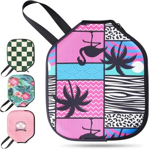Neoprene Pickleball Paddle Cover Pickleball Racket Sleeve Sublimation Printing