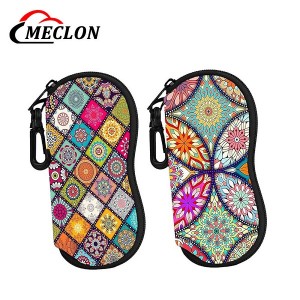 Custom Neoprene Sunglasses Pouch Luxury Eyewear Case with Zipper Closure