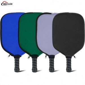 Wholesale High Quality Customized Neoprene PickleBall Beach Tennis Racket protection Zipper Storage Bag