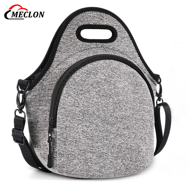 Custom Design Neoprene Insulated Lunch Bag for Women Front Pocket for Phone&Keys Bag Featured Image