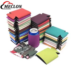 Wholesale Neoprene Can Cooler Portable Folding Printing logo