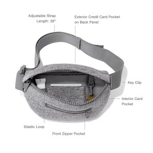 Custom Highly Quality Waist Bag Unisex Light Weight Portable Waist Bag Waterproof Neoprene Fanny Pack