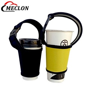 Coffee Cup Reusable Sleeves Neoprene Insulator with Handle for Cold and Hot Beverage 24oz