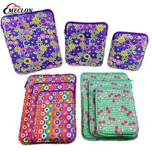 Custom Logo Book Sleeve New Style 3 Size Case for iPad Neoprene Book Covers with Front Pocket Durable and Portable Kindle Covers