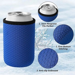 Custom Logo Can Cooler Neoprene 12oz 16oz Beer Can Sleeve Sublimation Drink Stubby Holder