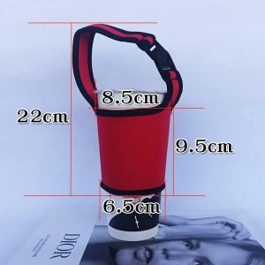 Coffee Cup Reusable Sleeves Neoprene Insulator with Handle for Cold and Hot Beverage 24oz