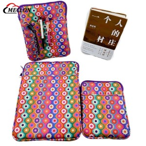 Factory Soft Neoprene Book Sleeve Colorful Kindle Covers with Zipper Protective Case for Laptop iPad Portable