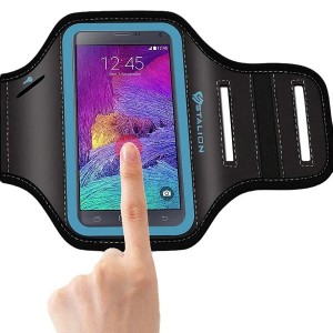 Water Resistant Cell Phone Armband Case Running Holder for iPhone Galaxy S Ultra Plus Edge Note Adjustable Strap & Key Pocket