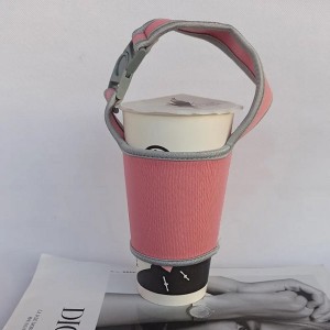Coffee Cup Reusable Sleeves Neoprene Insulator with Handle for Cold and Hot Beverage 24oz