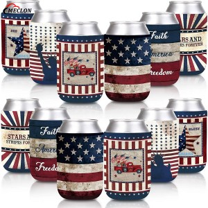 Wholesale Custom 12oz Trump Neoprene Beer Bottle Can Cooler
