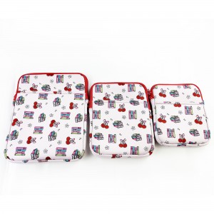 Sublimation Custom Stationary Pouch Neoprene Protective Book Sleeve with Zipper