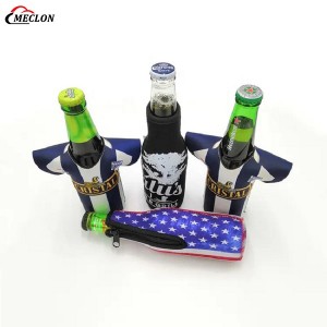 Custom Neoprene T-shirt Insulated Holder Cooler Beer Wine Bottle Jersey Can Cooler Bag