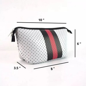 Custom Design Women Travel Cosmetic Bag Waterproof Neoprene Makeup Storage Bag