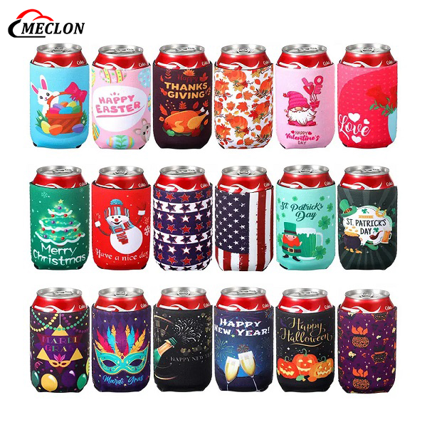 Neoprene Can Coolers 12 oz Sleeves Short Beer Can Sleeve